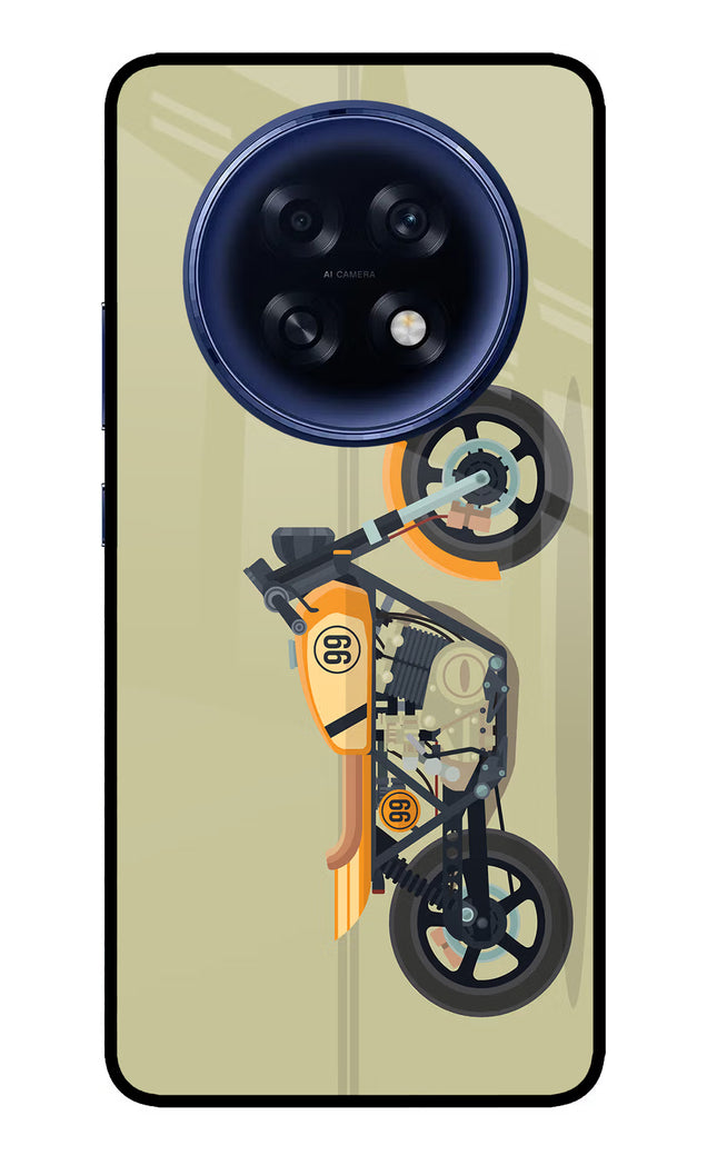 Vertical Speedster Oppo F31 Pro Plus 5G Glass Case Back Cover by Casekaro