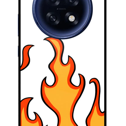 Fired Up – White Oppo F31 Pro Plus 5G Glass Case