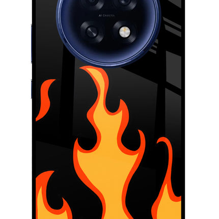 Fired Up – Black Oppo F31 Pro Plus 5G Glass Case