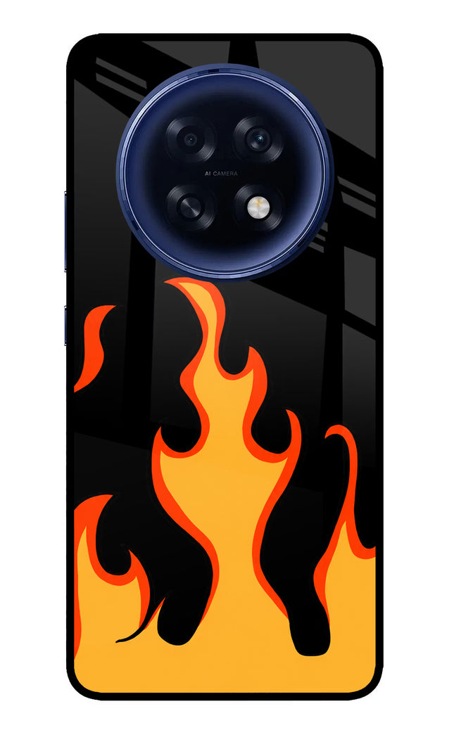 Fired Up – Black Oppo F31 Pro Plus 5G Glass Case Back Cover by Casekaro