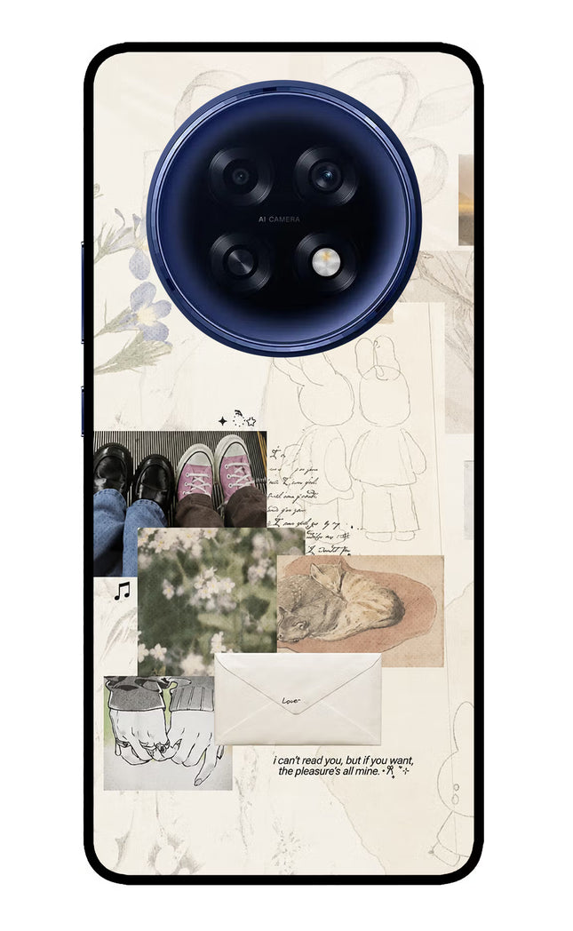 Soft Aesthetic Oppo F31 Pro Plus 5G Glass Case Back Cover by Casekaro