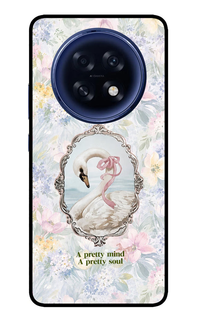 Pretty Mind Pretty Soul Oppo F31 Pro Plus 5G Glass Case Back Cover by Casekaro
