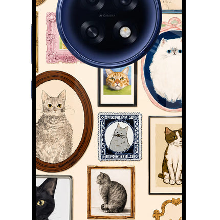 Mirror Cats Oppo F31 Pro Plus 5G Glass Case Back Cover by Casekaro