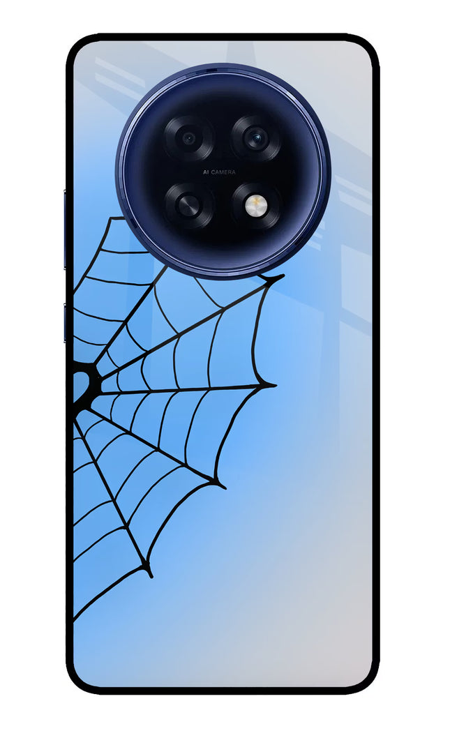 Blue Web Oppo F31 Pro Plus 5G Glass Case Back Cover by Casekaro