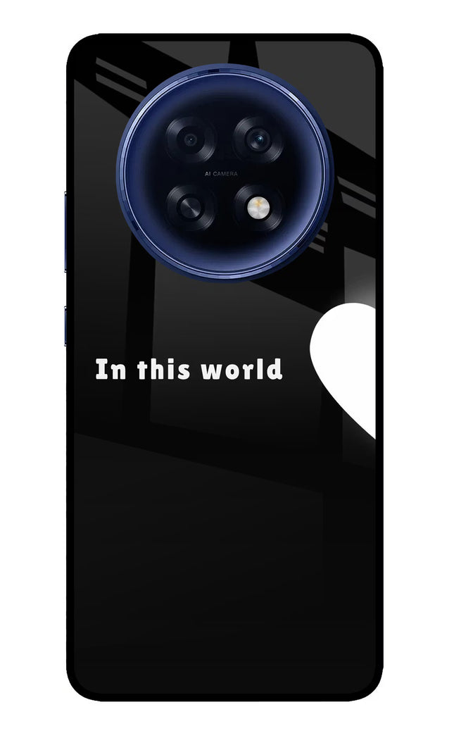 This World Oppo F31 Pro Plus 5G Glass Case Back Cover by Casekaro