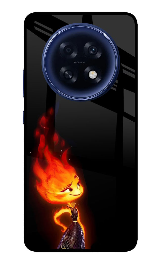 Ember Flame Oppo F31 Pro Plus 5G Glass Case Back Cover by Casekaro