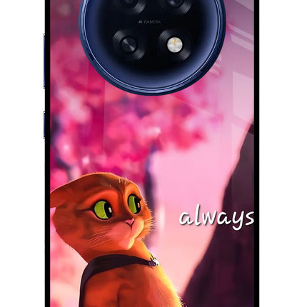 Always Cat Oppo F31 Pro Plus 5G Glass Case Back Cover by Casekaro