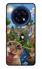 Minecraft Cat Chaos Oppo F31 Pro Plus 5G Glass Case