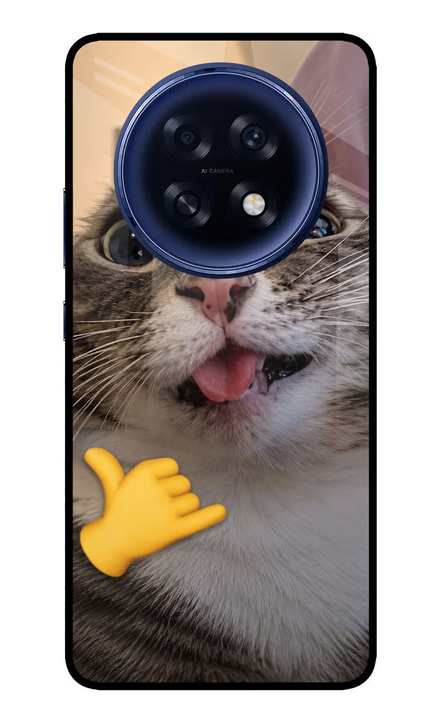 Silly Cat Call Oppo F31 Pro Plus 5G Glass Case
