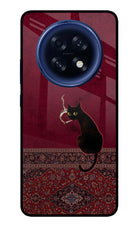 Midnight Cat Oppo F31 Pro Plus 5G Glass Case