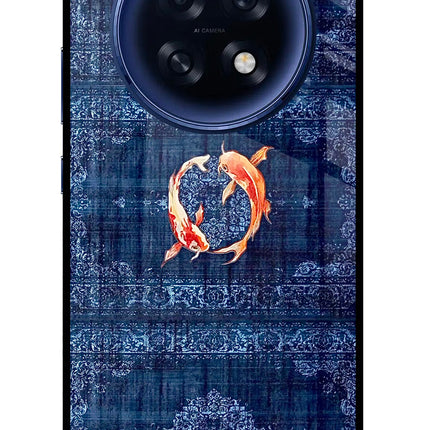 Koi Blue Oppo F31 Pro Plus 5G Glass Case
