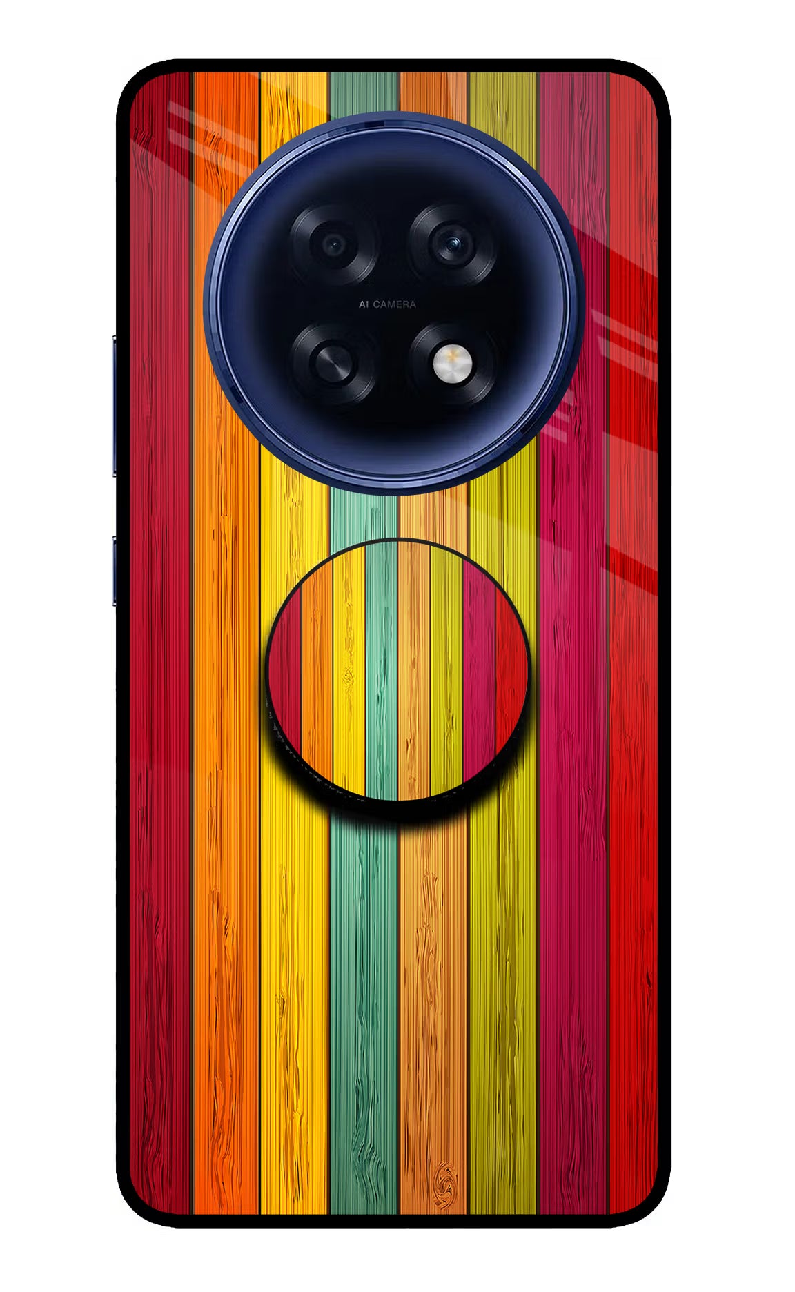 Multicolor Wooden Oppo F31 Pro Plus 5G Pop Case by Casekaro