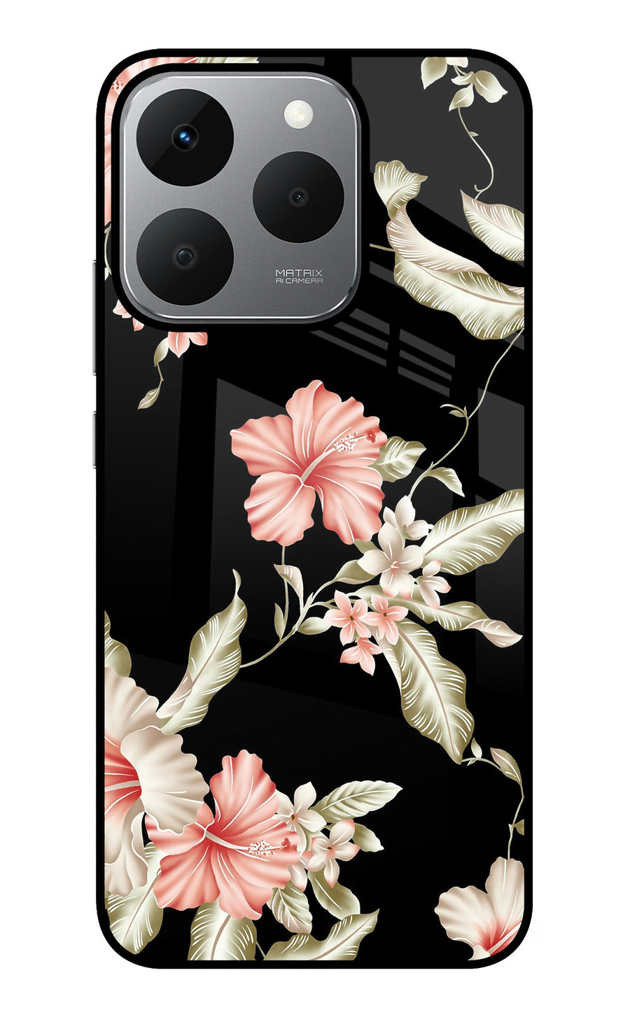 Flowers Realme 15T 5G Back Cover, Glass case