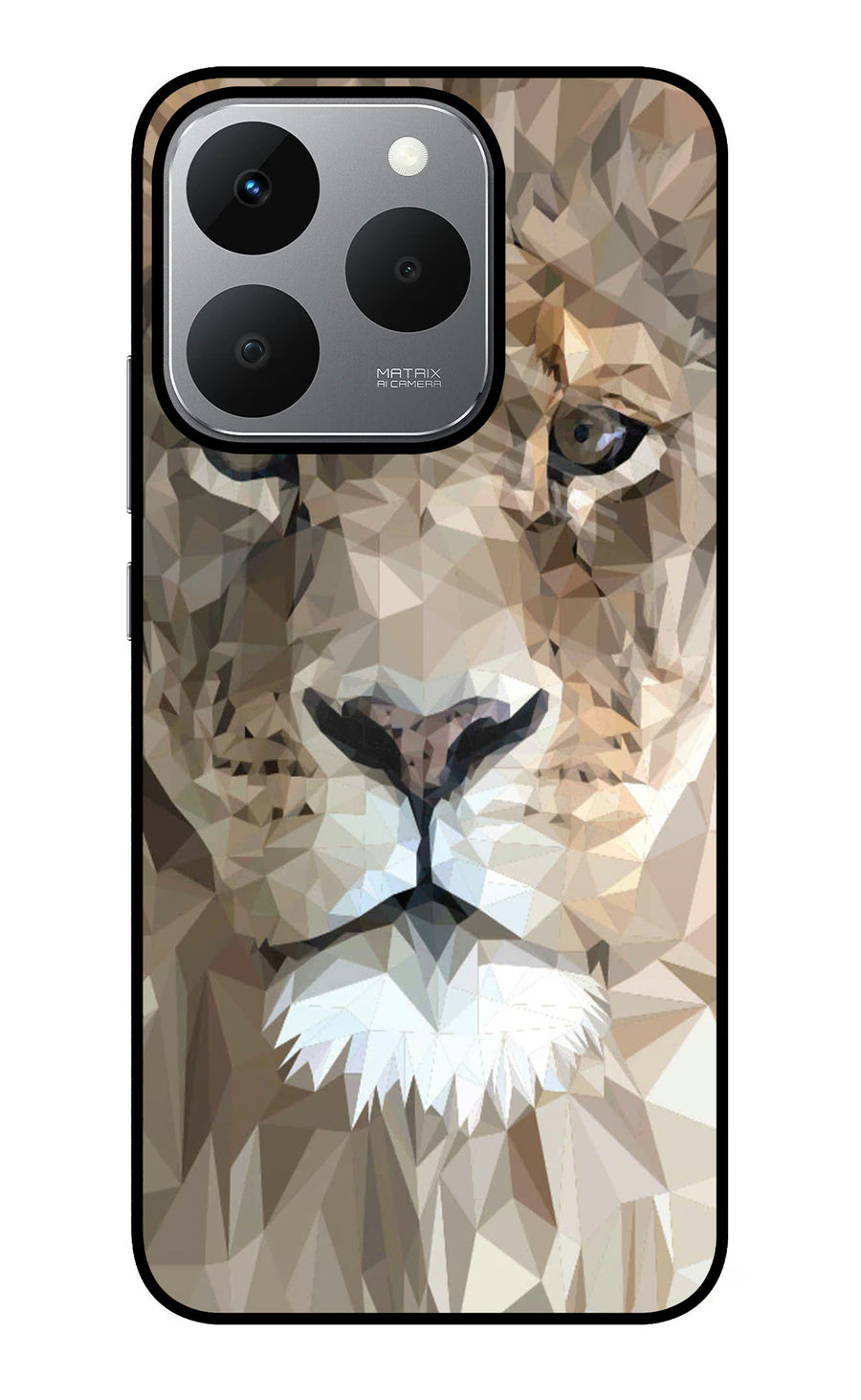 Lion Art Realme 15T 5G Back Cover, Glass case