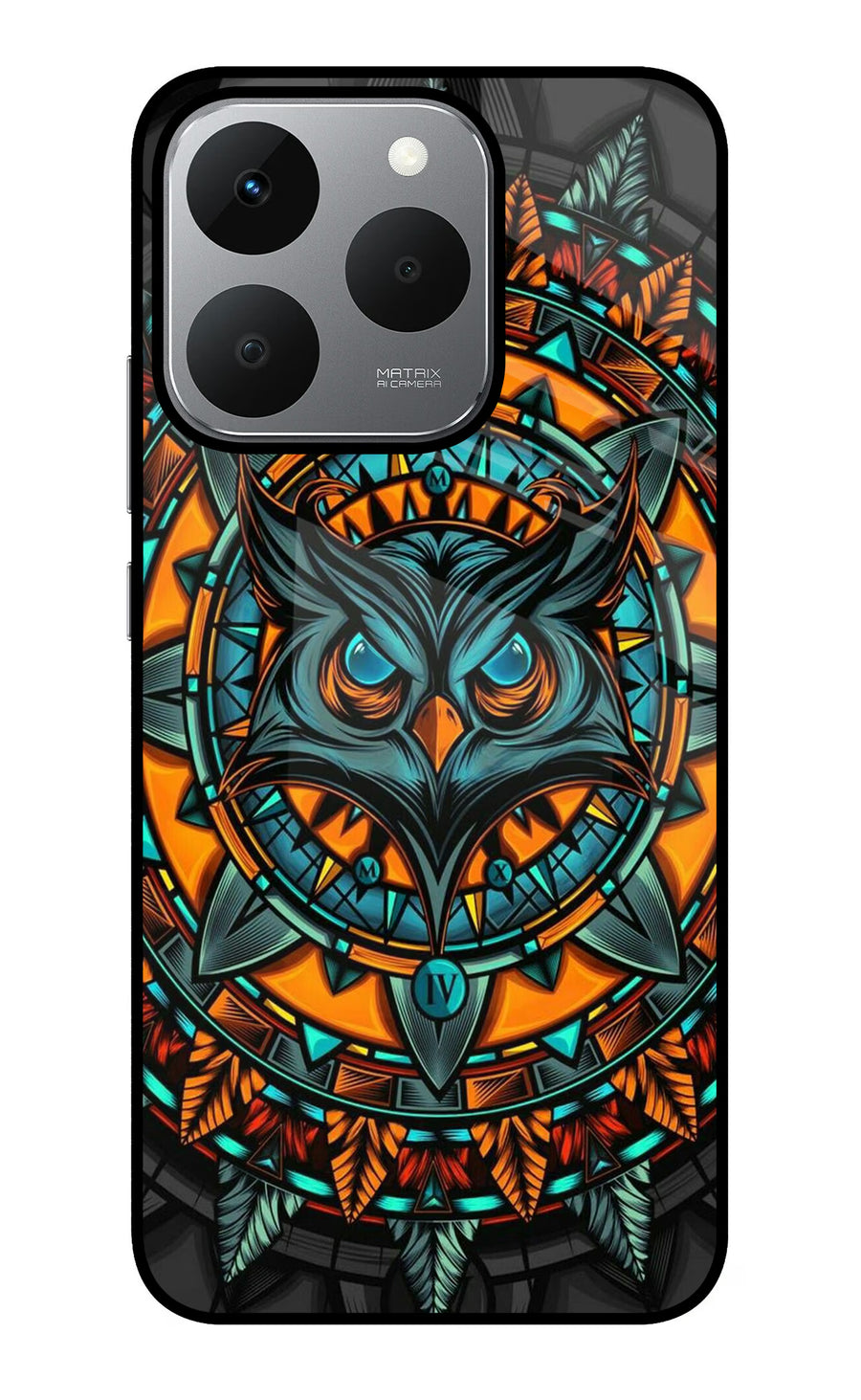 Angry Owl Art Realme 15T 5G Back Cover, Glass case