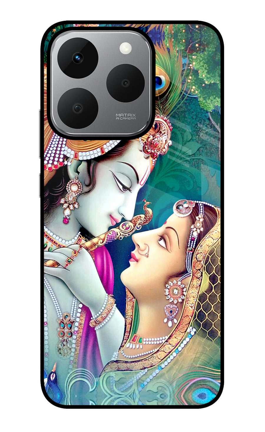 Lord Radha Krishna Realme 15T 5G Back Cover, Glass case
