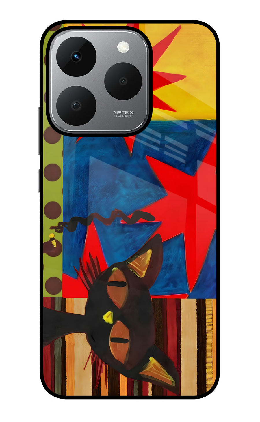 Pop Cat Realme 15T 5G Back Cover, Glass case