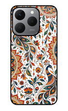 White Mayura Realme 15T 5G Glass Case