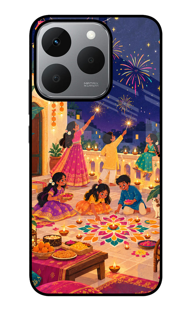 Diwali Night Realme 15T 5G Glass Case