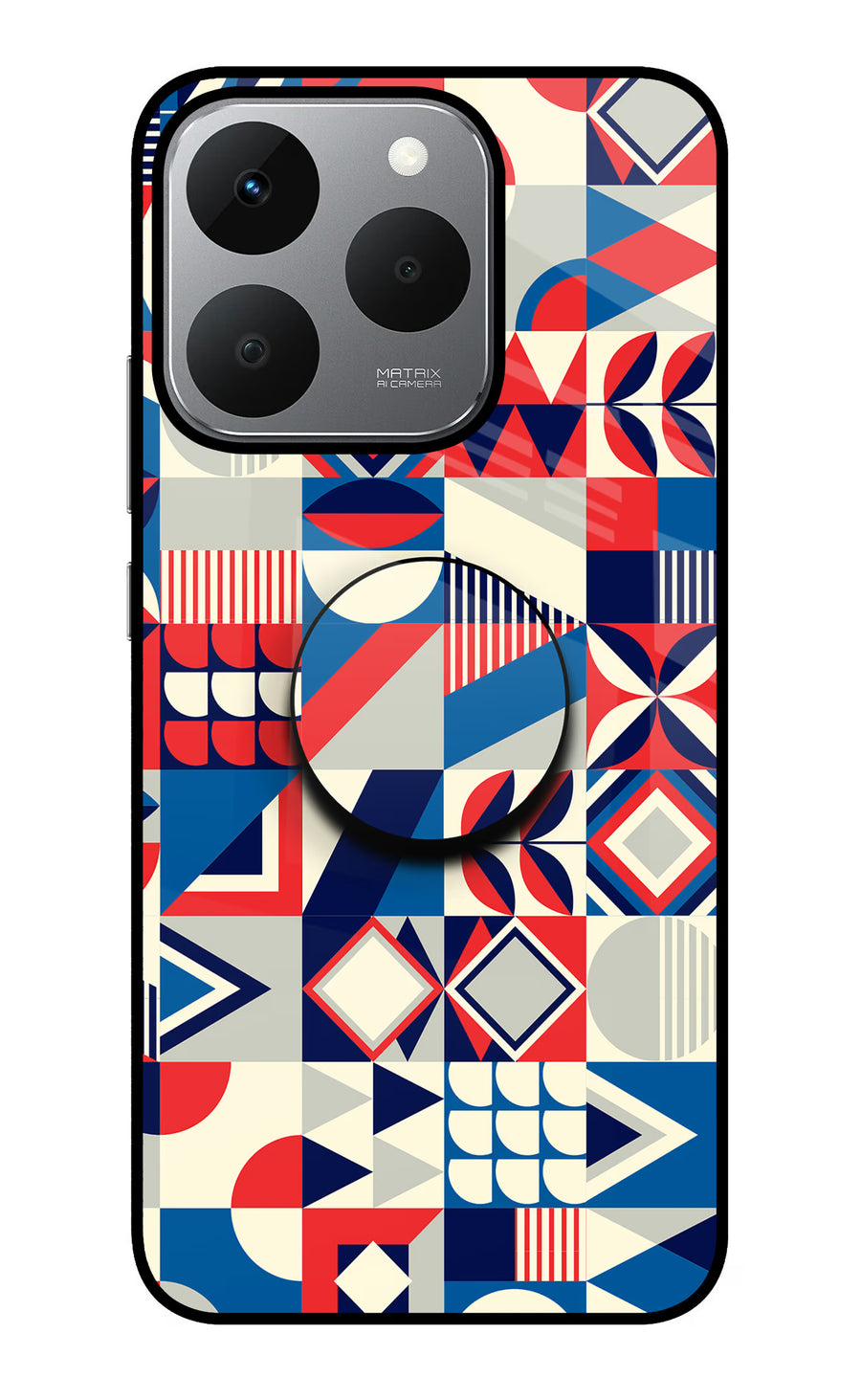 Colorful Pattern Realme 15T 5G Pop Case, Glass case