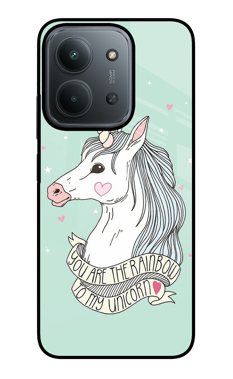 Unicorn Wallpaper Redmi 15C 5G Back Cover, Glass case