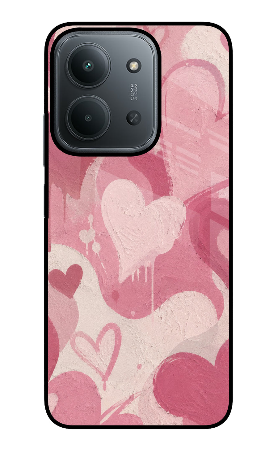 Hearty case Redmi 15C 5G Back Cover, Glass case