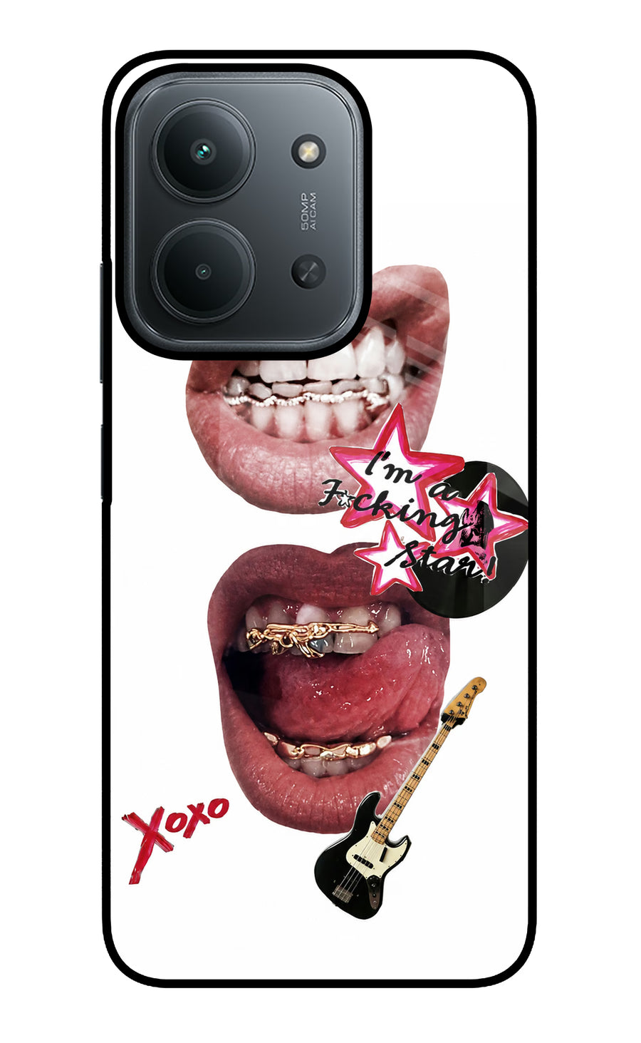 Rockstar Redmi 15C 5G Back Cover, Glass case