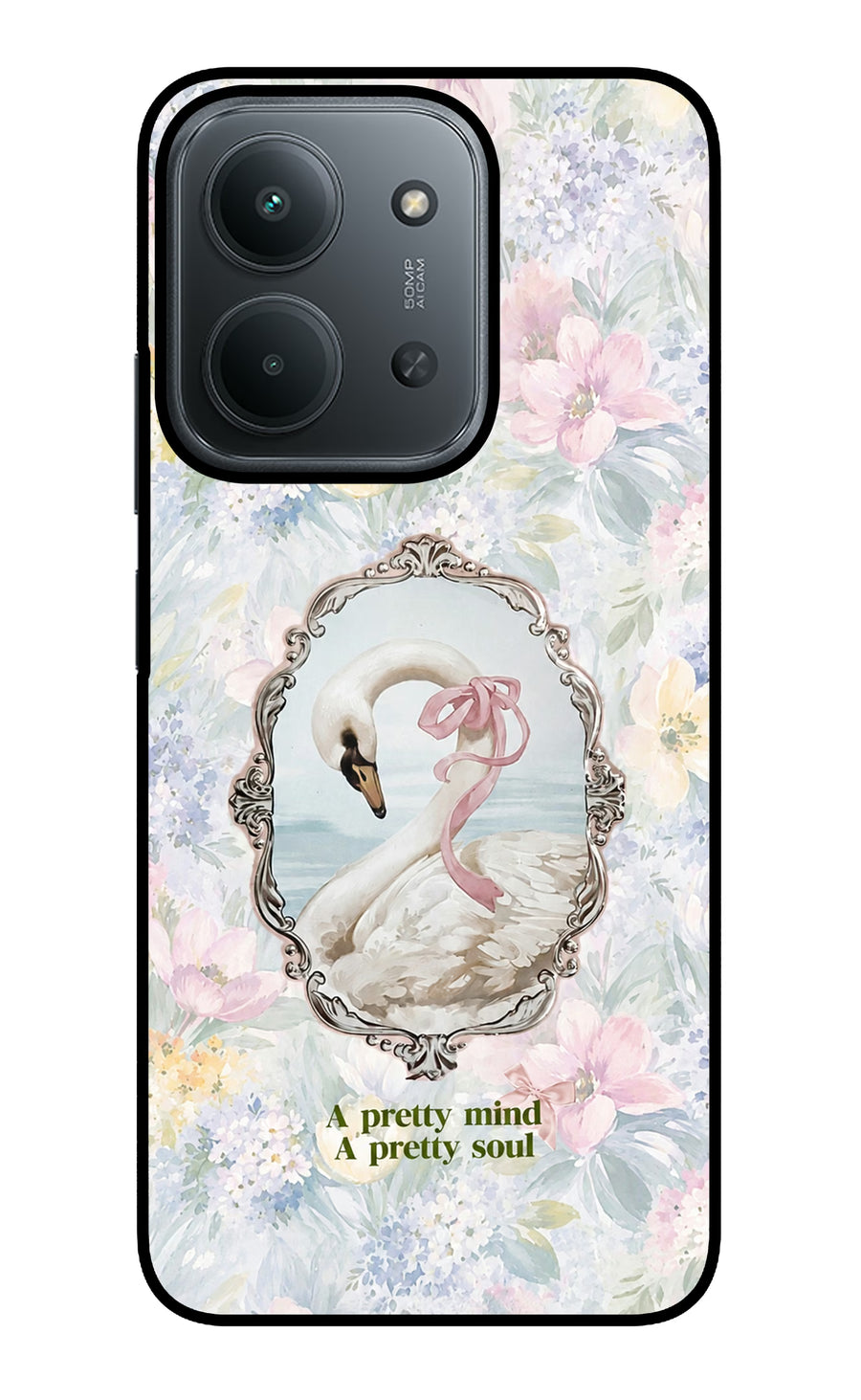 Pretty Mind Pretty Soul Redmi 15C 5G Back Cover, Glass case