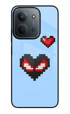 Peter Heart Redmi 15C 5G Glass Case Back Cover by Casekaro