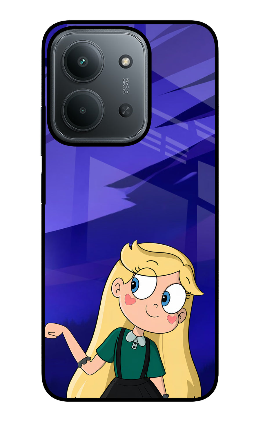 Star Glow Redmi 15C 5G Back Cover, Glass case