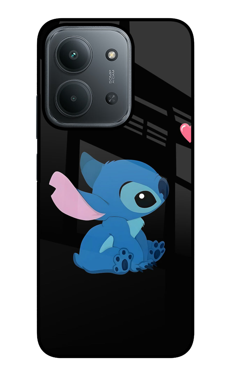 Stitch Crush Redmi 15C 5G Back Cover, Glass case