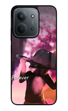 Forever Cat Redmi 15C 5G Glass Case Back Cover by Casekaro