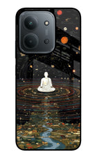 Space Monk Redmi 15C 5G Glass Case Back Cover by Casekaro
