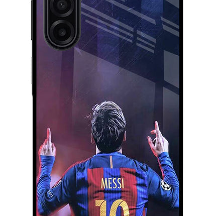 Messi Samsung A17 5G Glass Case Back Cover by Casekaro