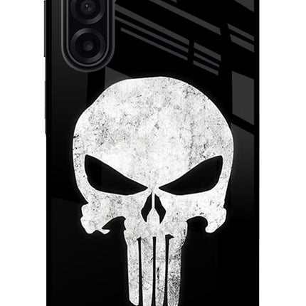 Punisher Skull Samsung A17 5G Glass Case Back Cover by Casekaro