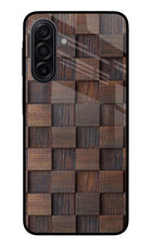 Wooden Cube Design Samsung A17 5G Glass Case