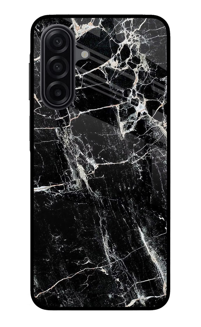 Black Marble Texture Samsung A17 5G Glass Case