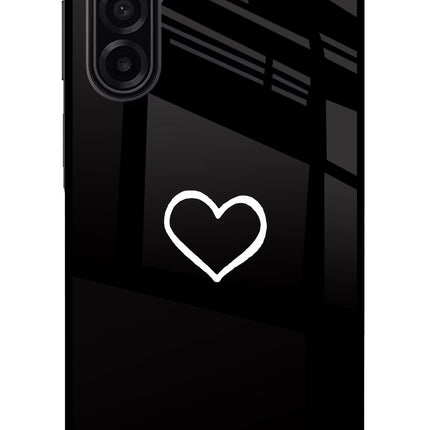 Heart Samsung A17 5G Glass Case Back Cover by Casekaro