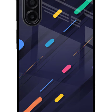 Abstract Design Samsung A17 5G Glass Case Back Cover by Casekaro