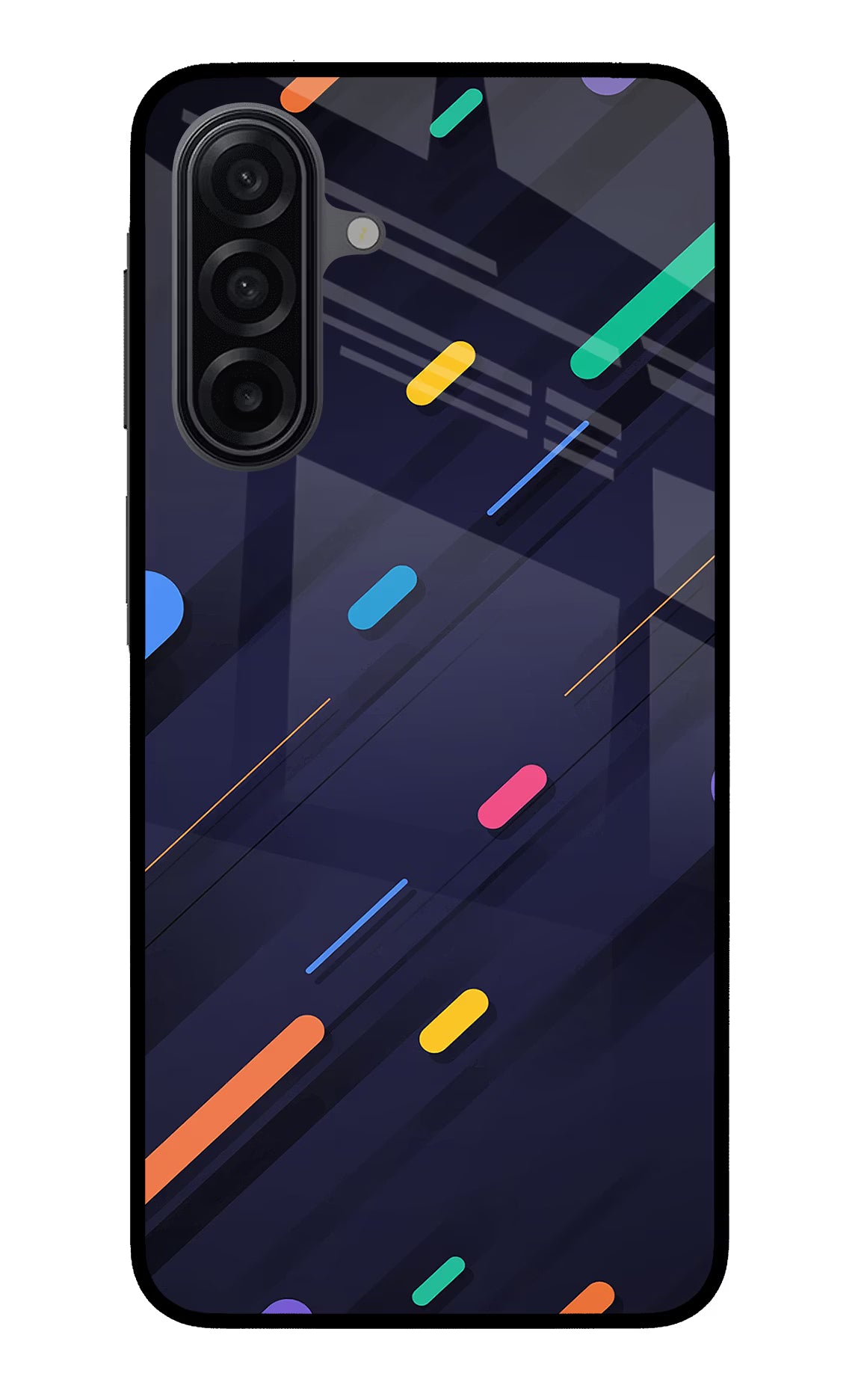 Abstract Design Samsung A17 5G Glass Case Back Cover by Casekaro