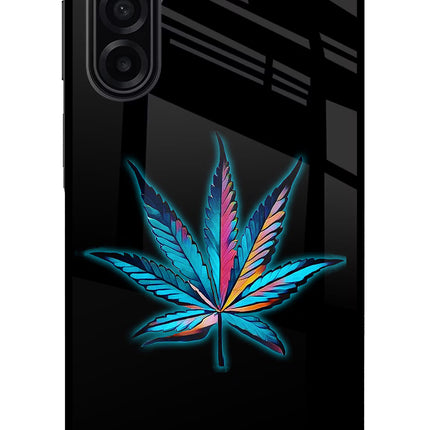 Weed Samsung A17 5G Glass Case Back Cover by Casekaro