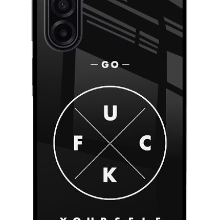 Go Fuck Yourself Samsung A17 5G Glass Case Back Cover by Casekaro