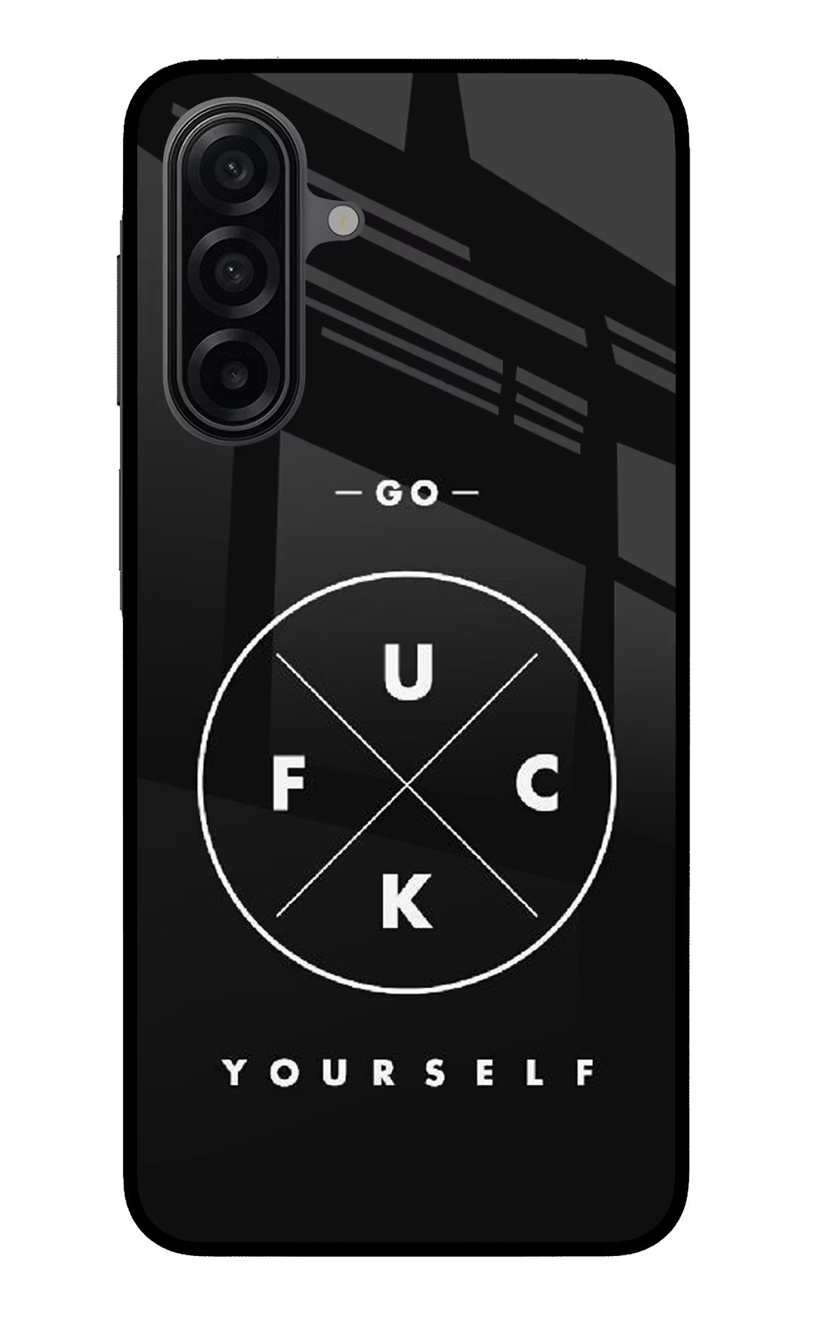 Go Fuck Yourself Samsung A17 5G Glass Case Back Cover by Casekaro