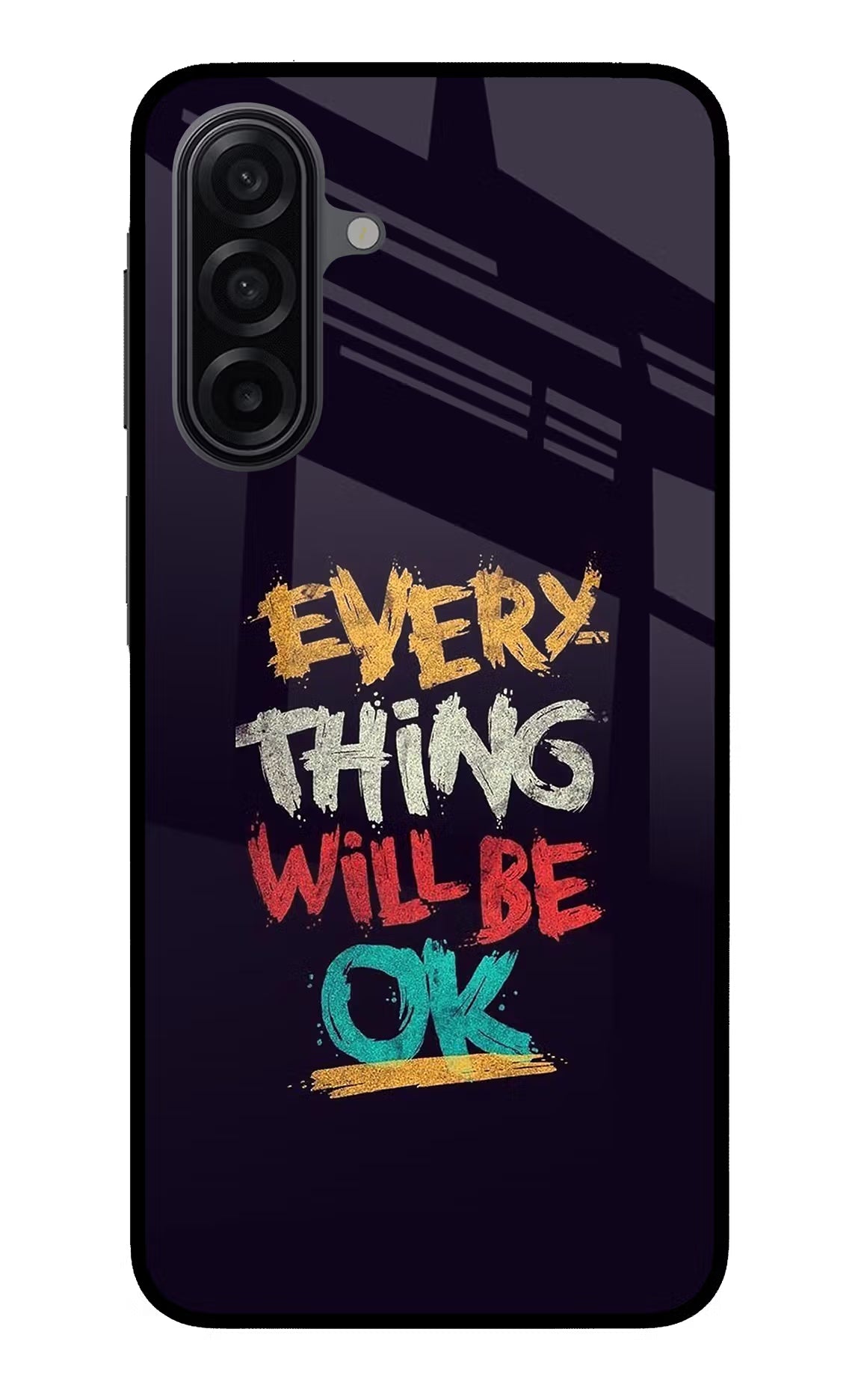 Everything Will Be Ok Samsung A17 5G Glass Case Back Cover by Casekaro