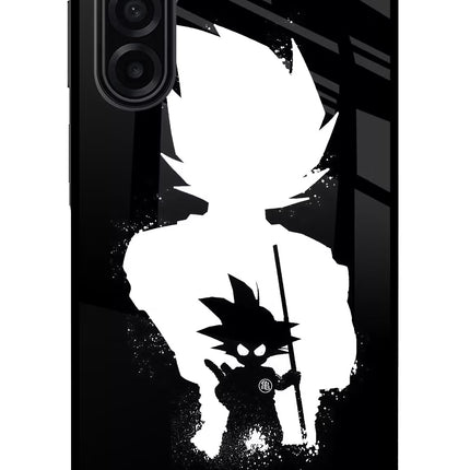 Goku Shadow Samsung A17 5G Glass Case Back Cover by Casekaro