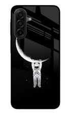 Moon Space Samsung A17 5G Glass Case Back Cover by Casekaro