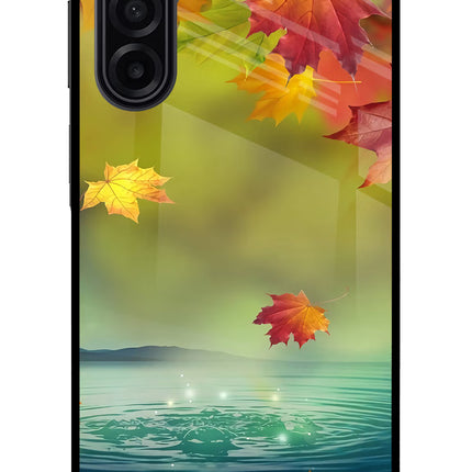 Flowers Samsung A17 5G Glass Case Back Cover by Casekaro