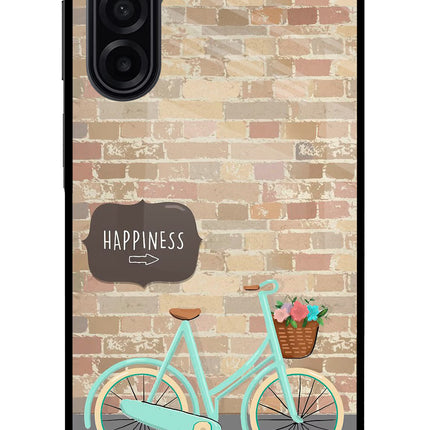 Happiness Artwork Samsung A17 5G Glass Case Back Cover by Casekaro