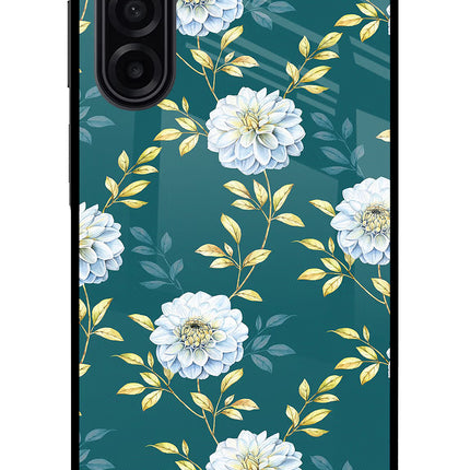 Flowers Samsung A17 5G Glass Case Back Cover by Casekaro