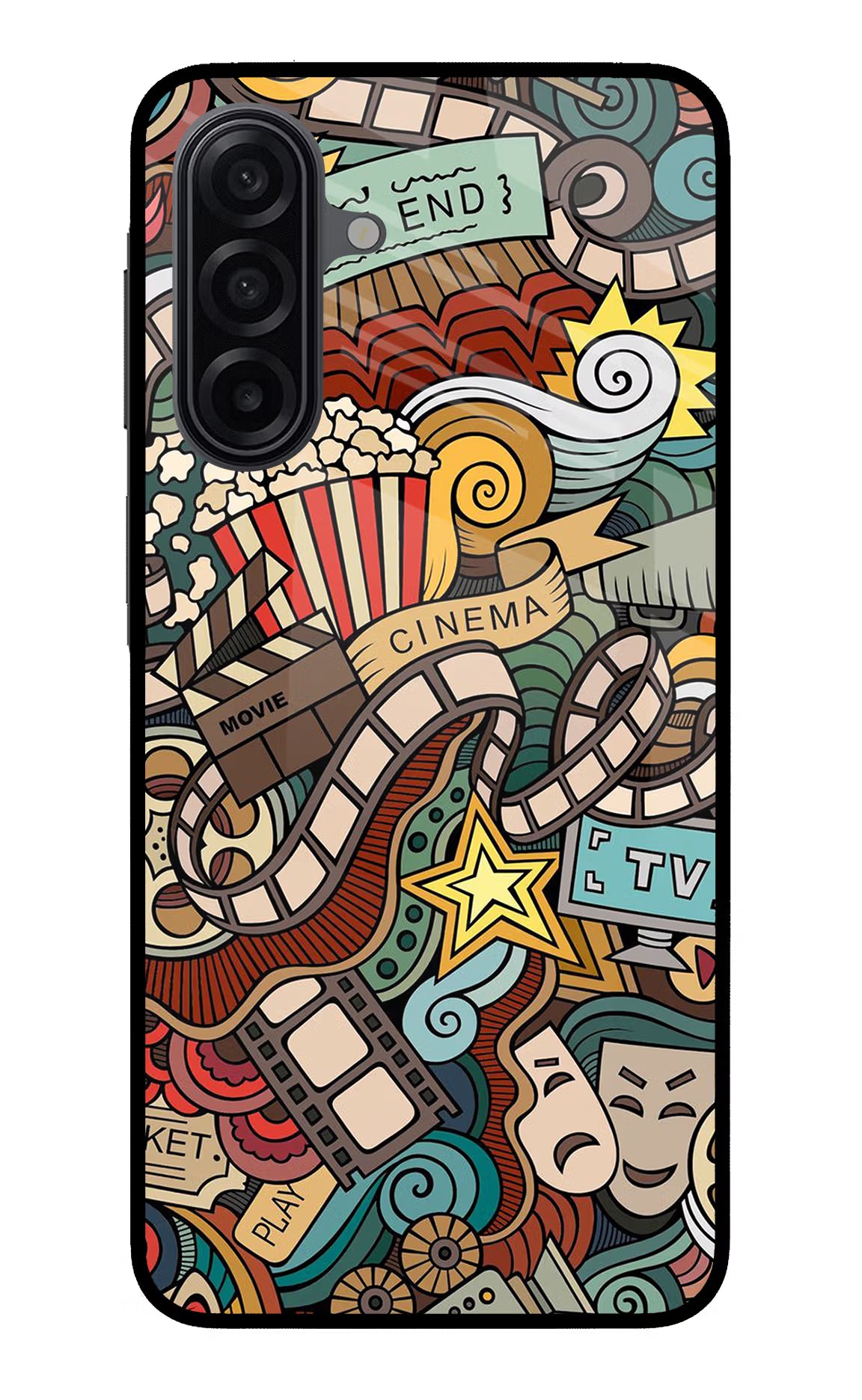 Cinema Abstract Samsung A17 5G Glass Case